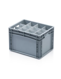 Trennwand für Eurobehälter - lang - Weiss