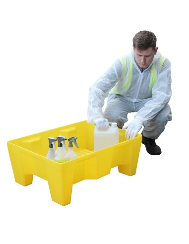 70-Liter-Auffangwanne auf Beinen mit Gitterrost