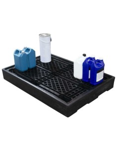 Flachprofil-Auffangboden für 2 Fässer 2