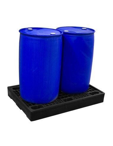 Flachprofil-Auffangboden für 2 Fässer