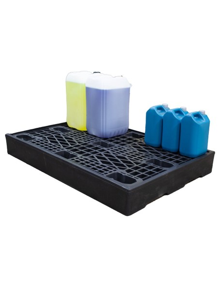 Flachprofil-Auffangboden für 2 Fässer