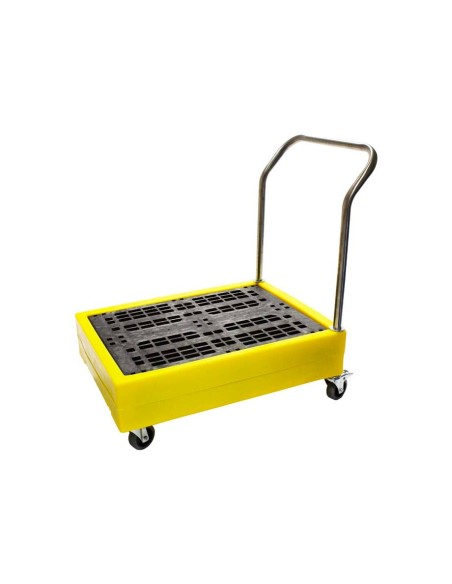 Polywagen mit Griff, abnehmbarem Gitter, für 4x25L Fässer