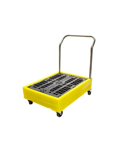 Polywagen mit Griff, abnehmbarem Gitter, für 4x25L Fässer