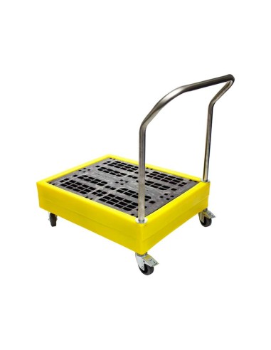 Polywagen mit Griff, abnehmbarem Gitter, für 4x25L Fässer