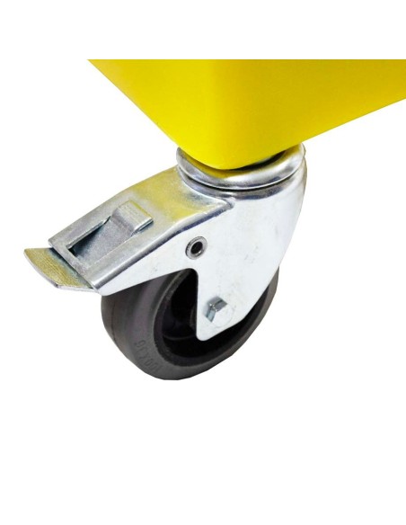 Polywagen mit Griff, abnehmbarem Gitter, für 4x25L Fässer