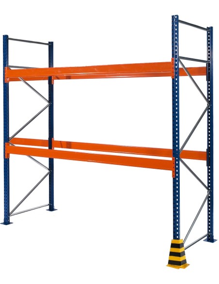 PALETTENREGAL GRUNDELEMENT 3m hoch - 2.7m breit - 110cm tief 9 Palettenplätze