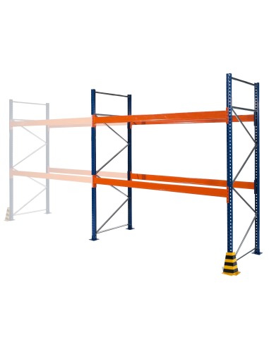 PALETTENREGAL GRUNDELEMENT 3m hoch - 2.7m breit - 110cm tief 9 Palettenplätze