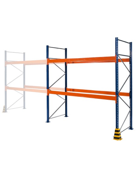 PALETTENREGAL GRUNDELEMENT 3m hoch - 2.7m breit - 110cm tief 9 Palettenplätze