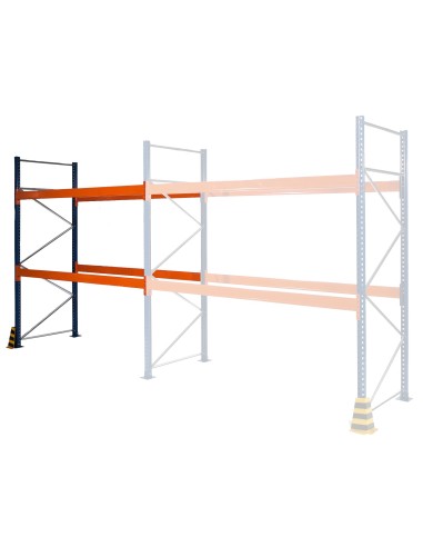 PALETTENREGAL ANBAUELEMENT 3m hoch - 2.7m breit - 110cm tief 9 Palettenplätze