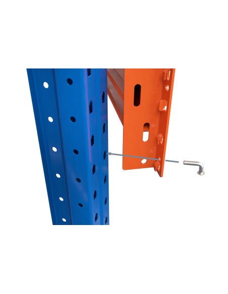 PALETTENREGAL GRUNDELEMENT 4.5m hoch - 2.7m breit - 110cm tief 12 Palettenplätze