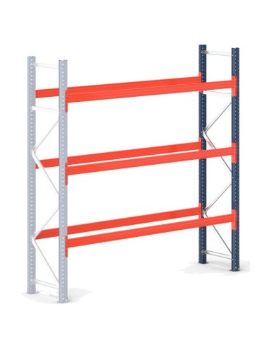 PALETTENREGAL ANBAUELEMENT 4.5m hoch - 2.7m breit - 110cm tief 12 Palettenplätze