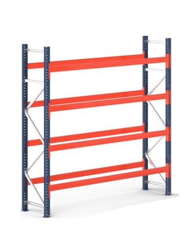 PALETTENREGAL GRUNDELEMENT 6m hoch - 2.7m breit - 110cm tief 15 Palettenplätze