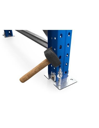 PALETTENREGAL GRUNDELEMENT 6m hoch - 2.7m breit - 110cm tief 15 Palettenplätze