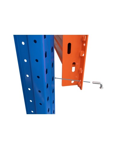 PALETTENREGAL GRUNDELEMENT 7.5m hoch - 2.7m breit - 110cm tief 18 Palettenplätze