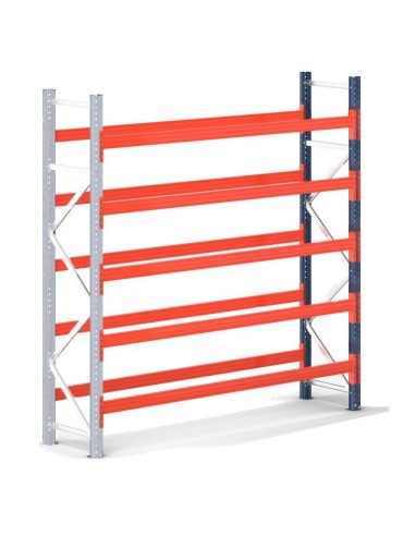 PALETTENREGAL ANBAUELEMENT 7.5m hoch - 2.7m breit - 110cm tief 18 Palettenplätze