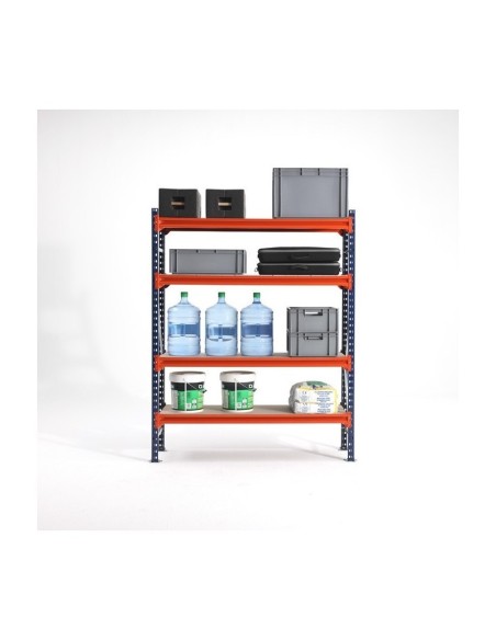 LAGERREGAL GRUNDELEMENT 2m hoch - 1.8m breit - 80cm tief - 4 Ebene