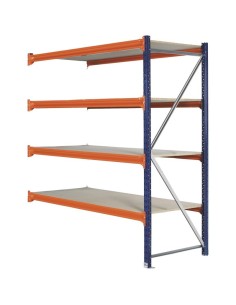 LAGERREGAL ANBAUELEMENT 2m hoch - 1.8m breit - 80cm tief - 4 Ebene