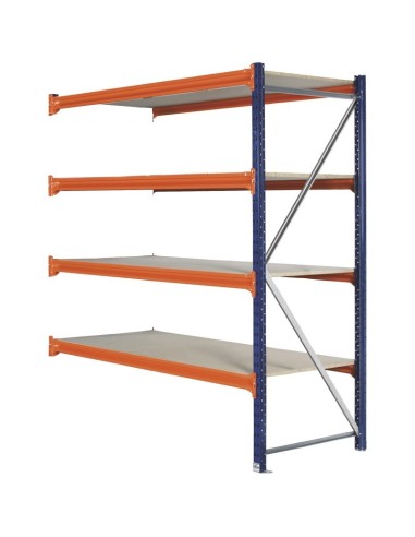 LAGERREGAL ANBAUELEMENT 2m hoch - 1.8m breit - 80cm tief - 4 Ebene