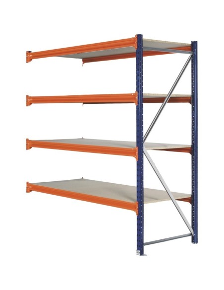 LAGERREGAL ANBAUELEMENT 2m hoch - 1.8m breit - 80cm tief - 4 Ebene