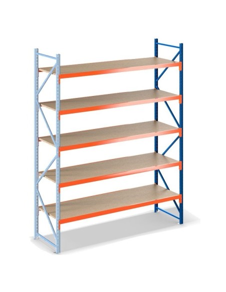 LAGERREGAL ANBAUELEMENT 3m hoch - 1.8m breit - 80cm tief - 5 Ebene