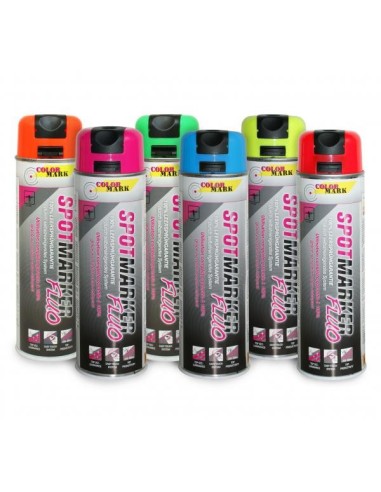 12x stk. Markierfarbe - Colormark - Spotmarker FLUO mit Sicherheitskappe, 500 ml