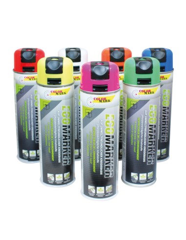 12x stk. Markierfarbe "Ecomarker" Inhalt 500 ml - Kreidespray