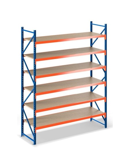 LAGERREGAL GRUNDELEMENT 4m hoch - 1.8m breit - 80cm tief - 6 Ebene