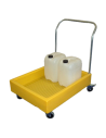 Carrelli con vasca di raccolta